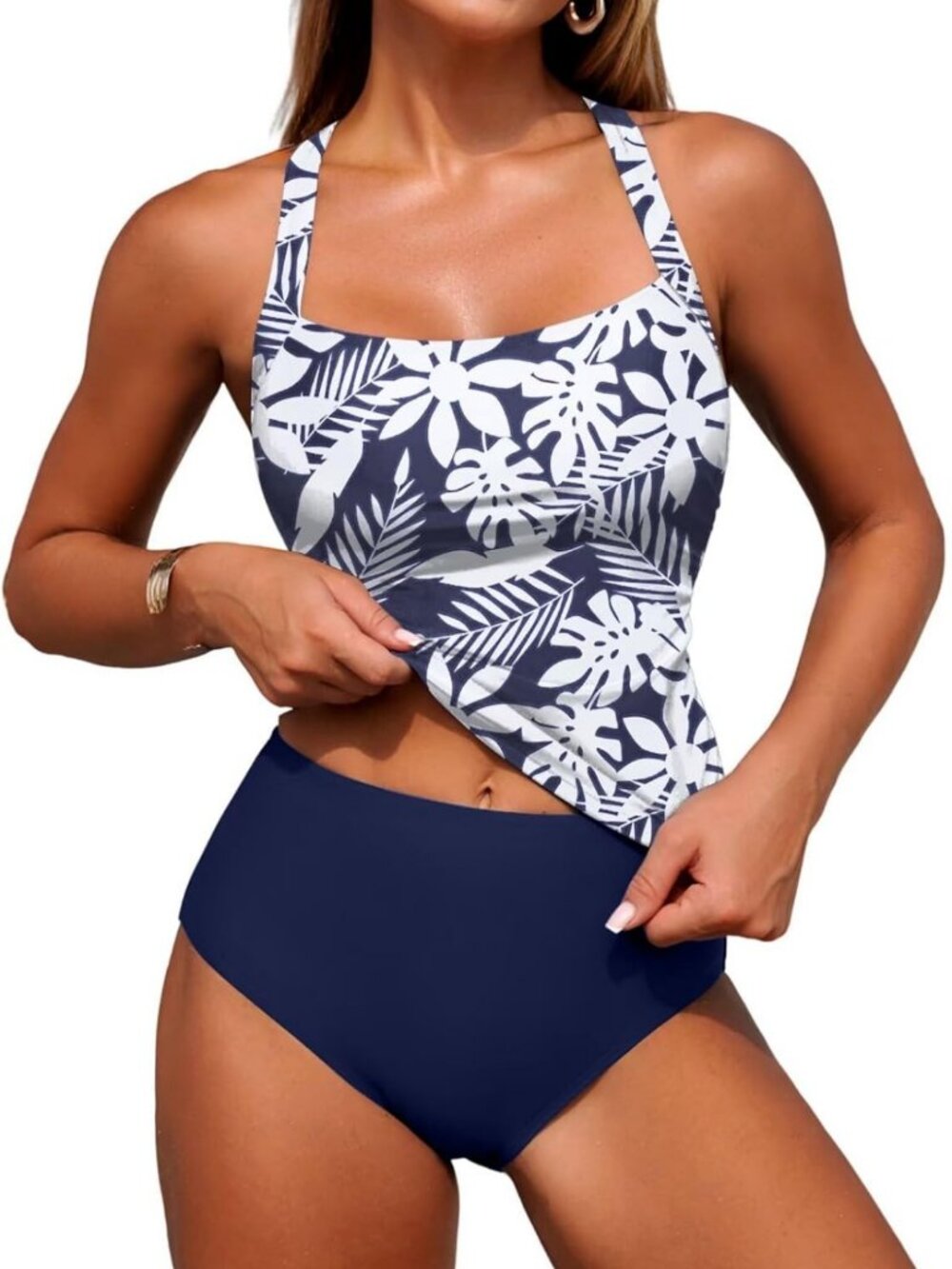 ZAFUL Tankini Swimsuits for Women Tummy Control Swimsuits Bathing Suits